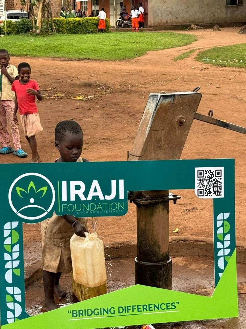 Clean water community activity in Uganda