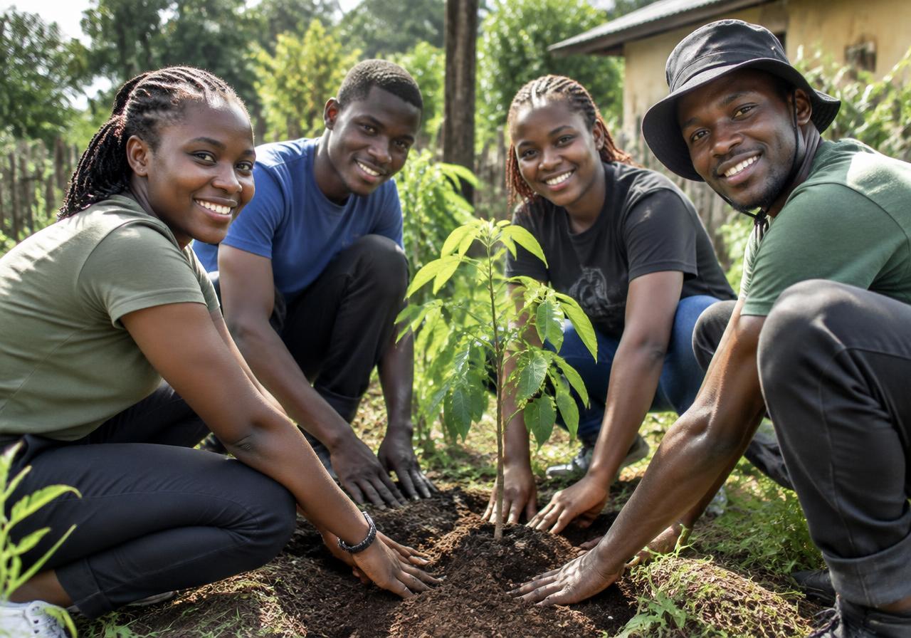 Climate action community activity in Uganda