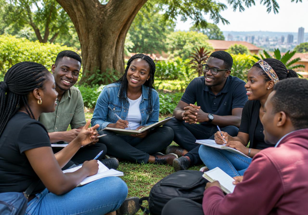 Youth leadership community activity in Uganda